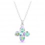 Сребърно Колие с Кристали Сваровски/Swarovski Bb0800
